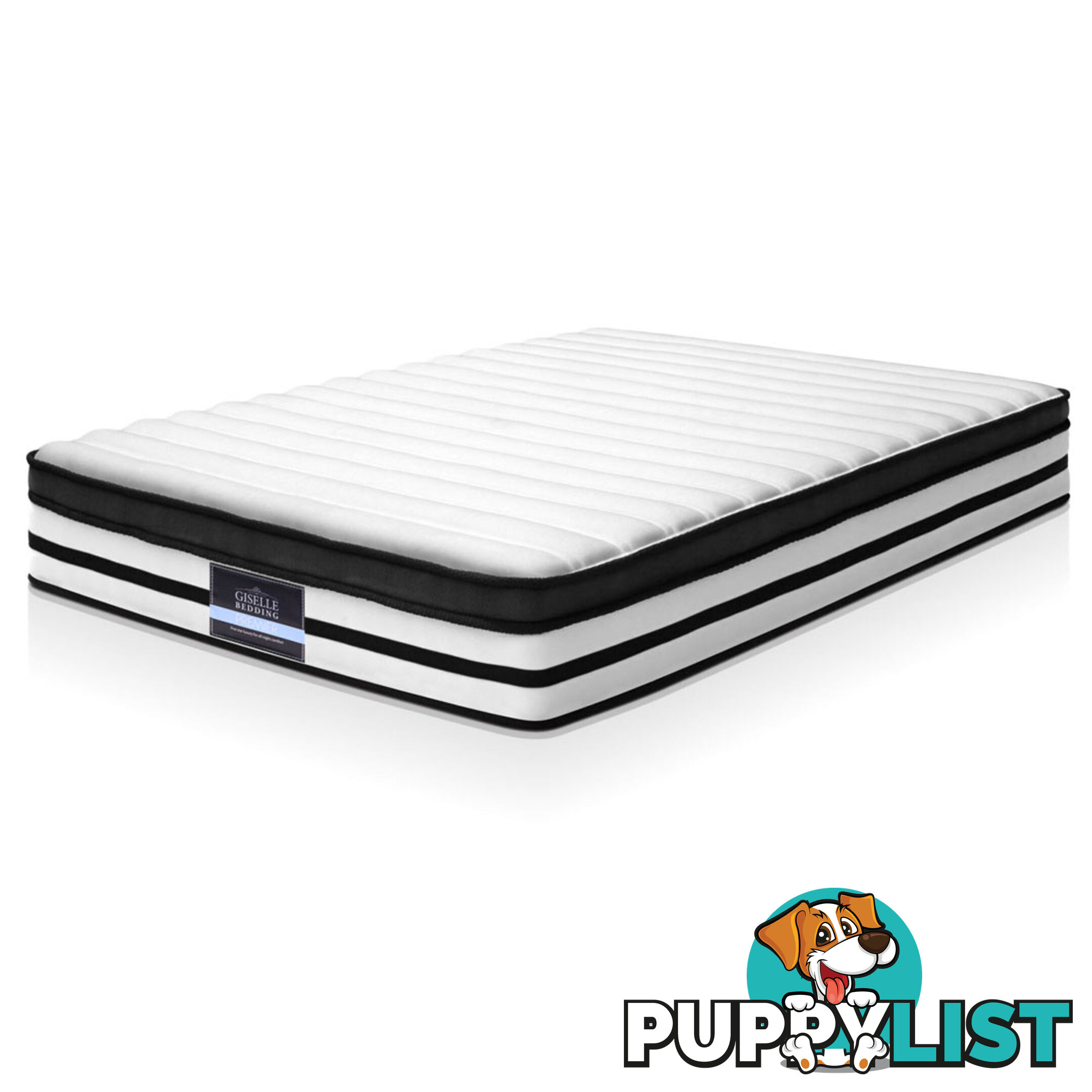 Luxury Double Size Euro Top Mattress Pocket Spring Medium Firmness