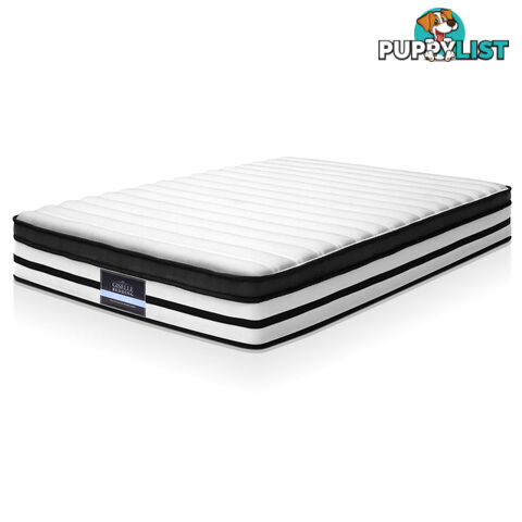 Luxury Double Size Euro Top Mattress Pocket Spring Medium Firmness