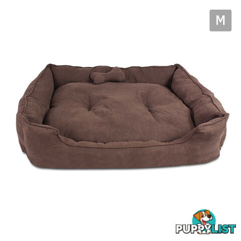 Faux Suede Washable Dog Bed - Medium