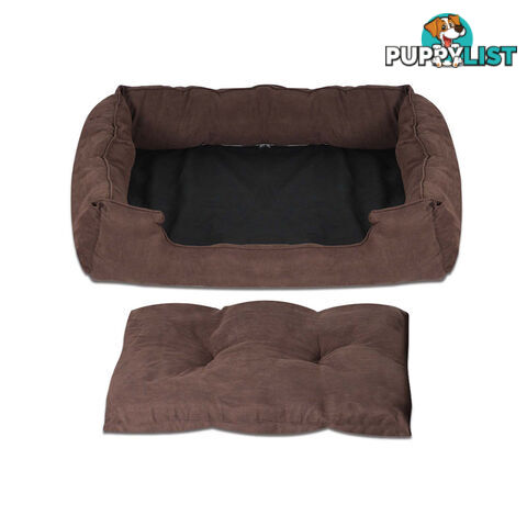 Faux Suede Washable Dog Bed - Medium