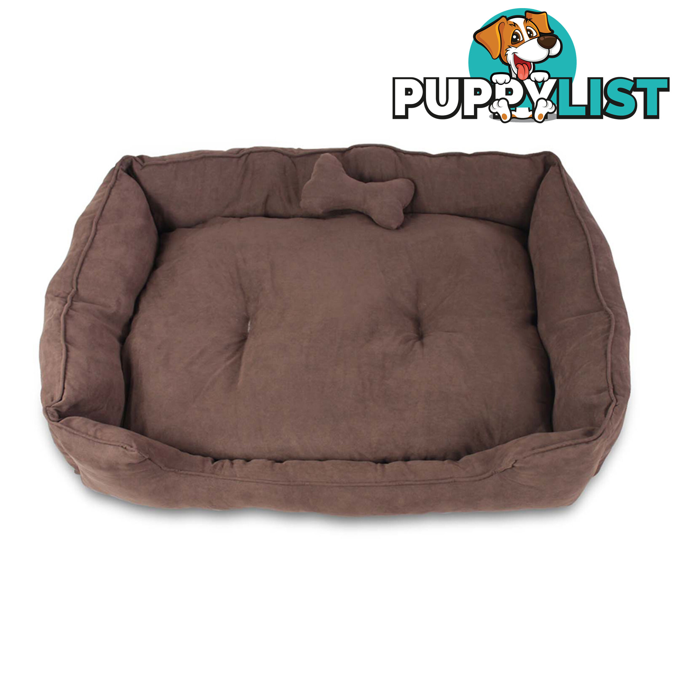 Faux Suede Washable Dog Bed - Medium