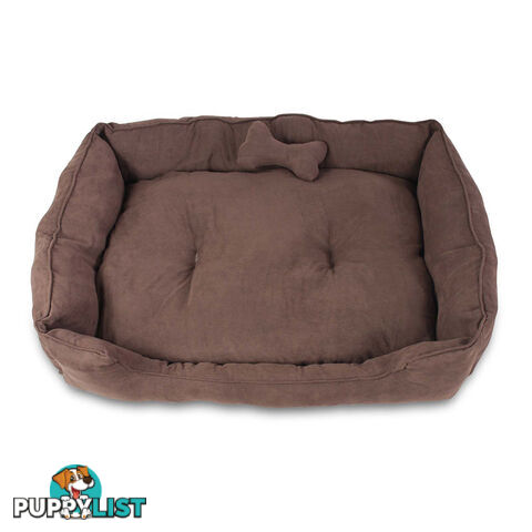 Faux Suede Washable Dog Bed - Medium