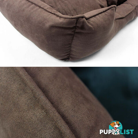 Faux Suede Washable Dog Bed - Medium