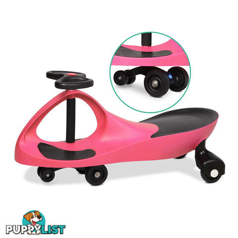 Swing Car Kids Ride On Toy Pedal Free Swivel Slider Safe Speed Wiggle Scooter PK