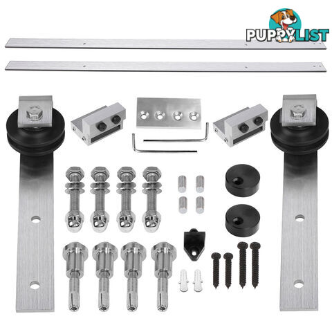 Stainless Steel Sliding Barn Door Hardware Set Home Office Interior Closet 2M