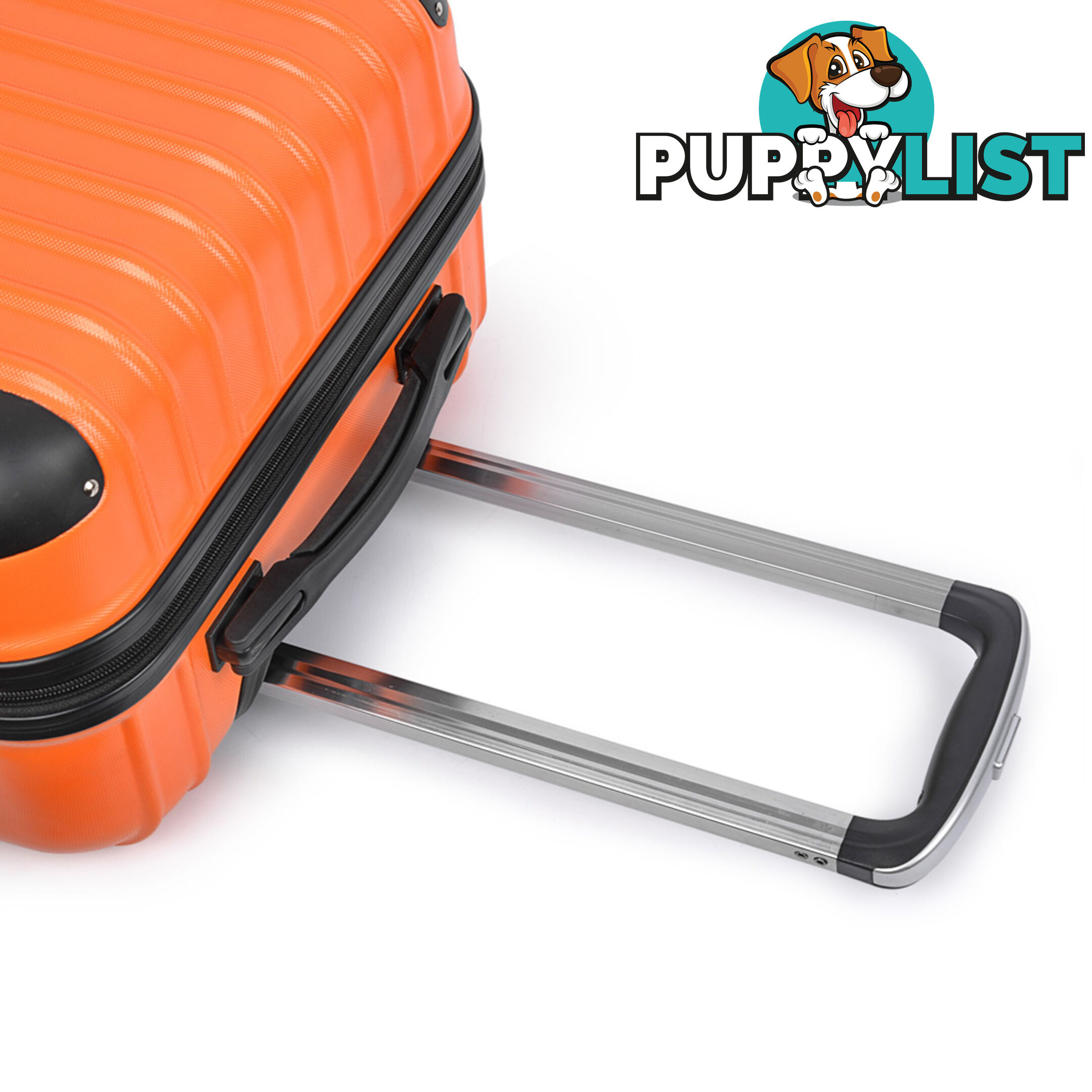 3PCS Travel Luggage Set Hard Shell Super Lightweight Suitcase TSA Lock Orange