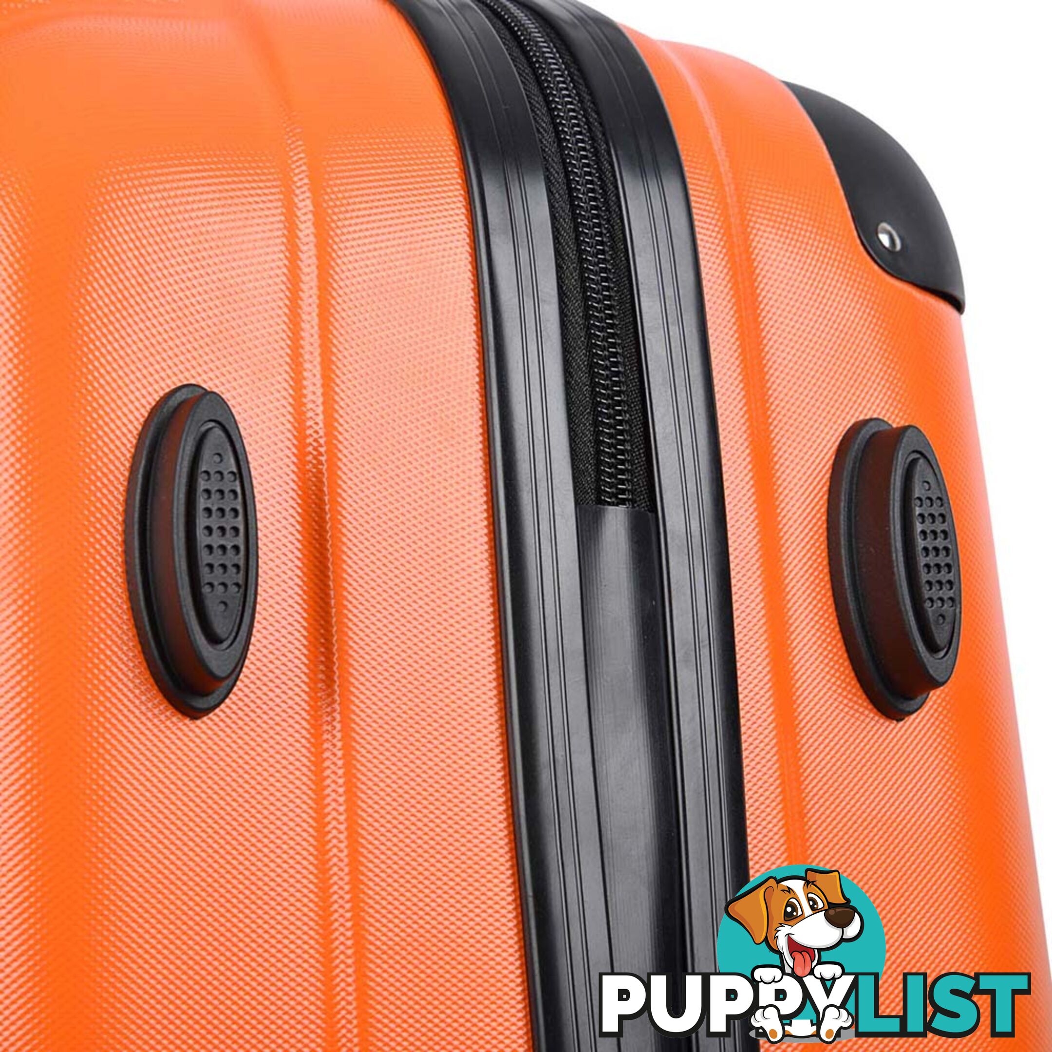 3PCS Travel Luggage Set Hard Shell Super Lightweight Suitcase TSA Lock Orange