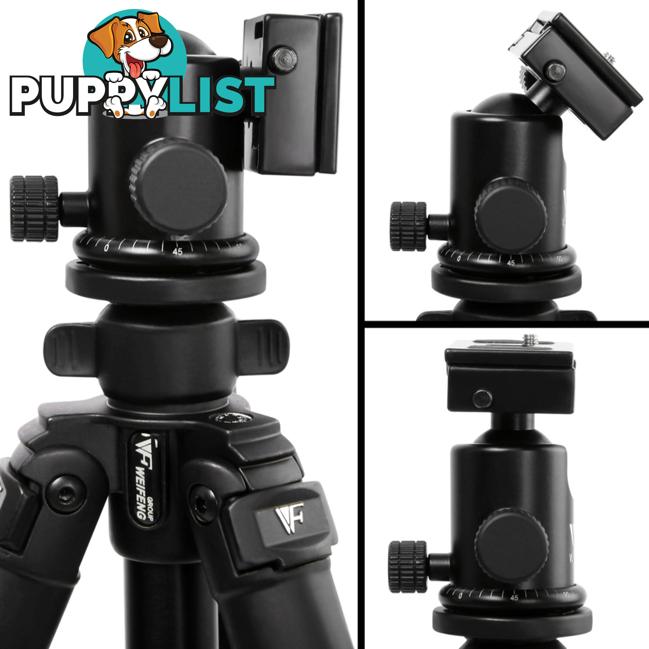 Professional Ball Head Tripod Digital Camera 173cm