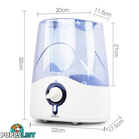 4.5L Air Humidifier Ultrasonic Cool Mist Nebuliser Aroma Steam Purifier Diffuser