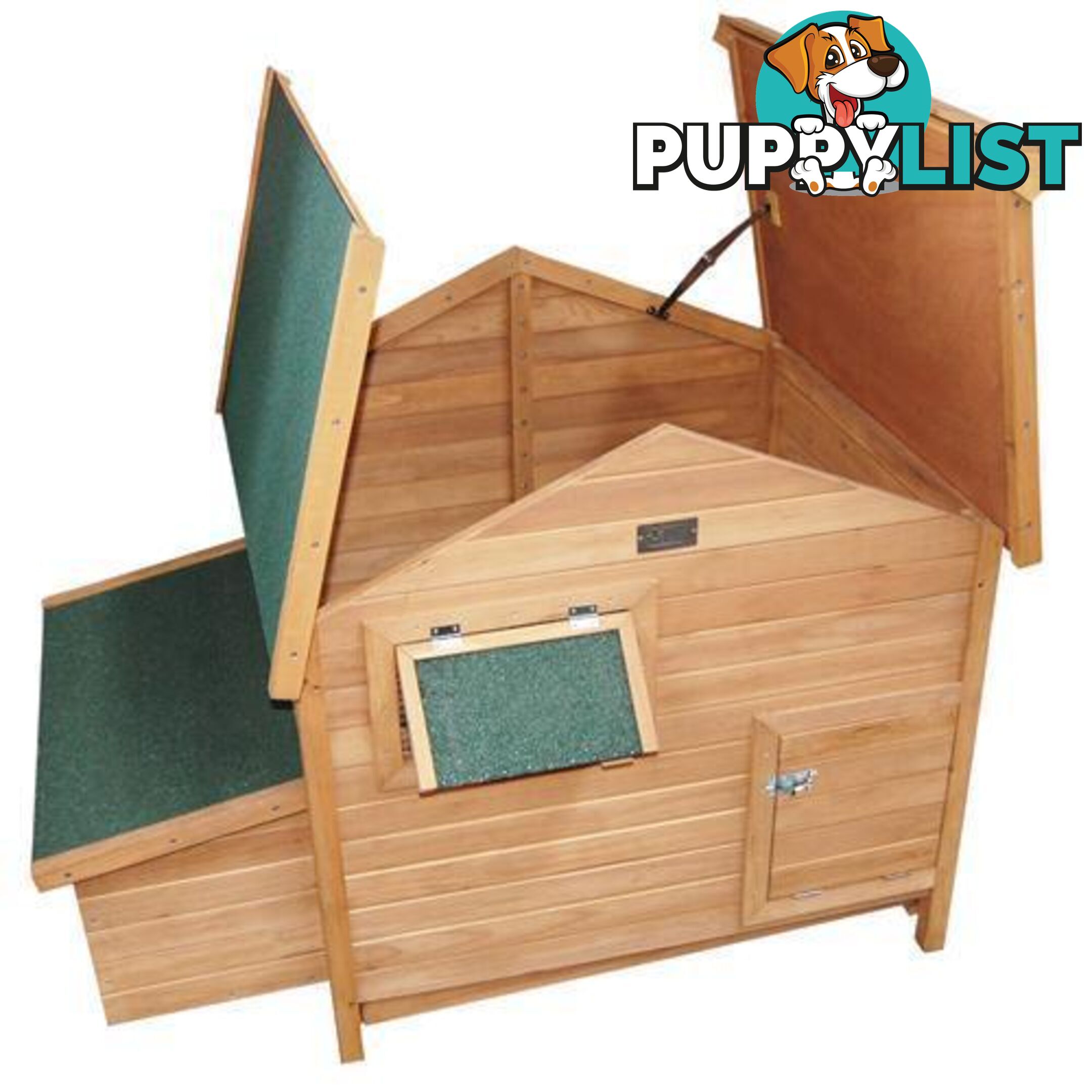 Deluxe Wooden Chicken Coop Hen House Rabbit Hutch Pet Guinea Pig Cage Chook Run