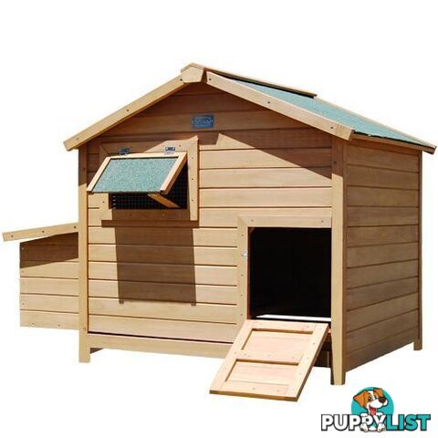 Deluxe Wooden Chicken Coop Hen House Rabbit Hutch Pet Guinea Pig Cage Chook Run