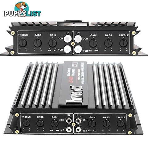 2800W 4 Channel PowerVox Car Amplifier Speaker Stereo Truck AMP Audio Black