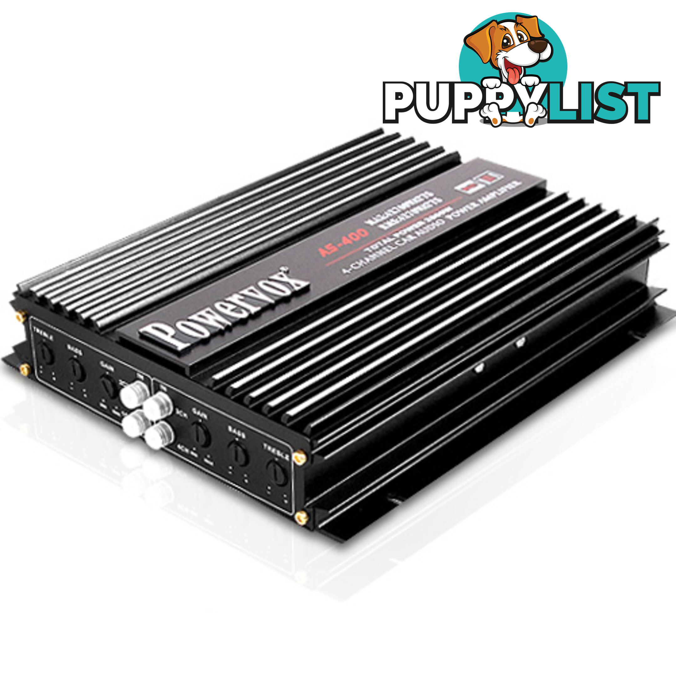 2800W 4 Channel PowerVox Car Amplifier Speaker Stereo Truck AMP Audio Black