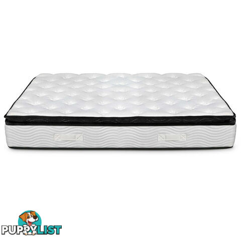 Luxury Mattress 28cm Natural Latex Pillow Top 5 Zone Pocket Spring King Single