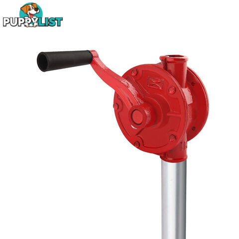 Self Dispense Diesel Pump Hand Rotary Gas Oil Fuel Pump Oil Drum Tank Transfer