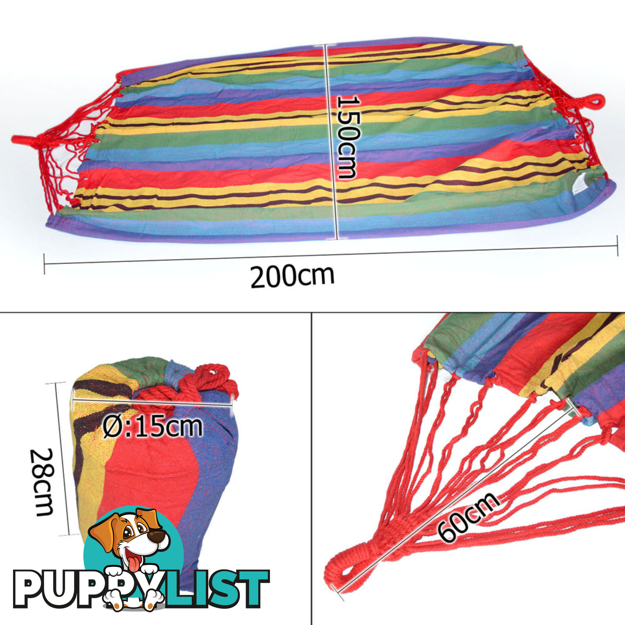 Hammock Swing Double Multi-colour