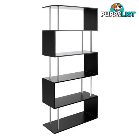 5 Tier Display/Book/Storage Shelf Unit Black