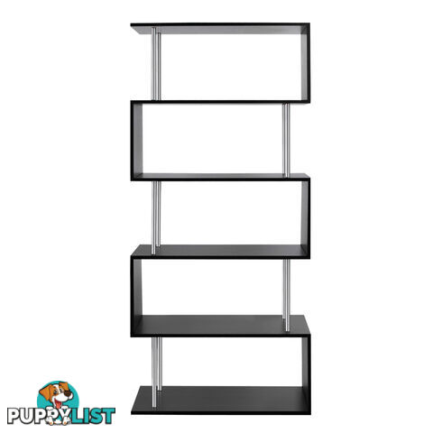 5 Tier Display/Book/Storage Shelf Unit Black