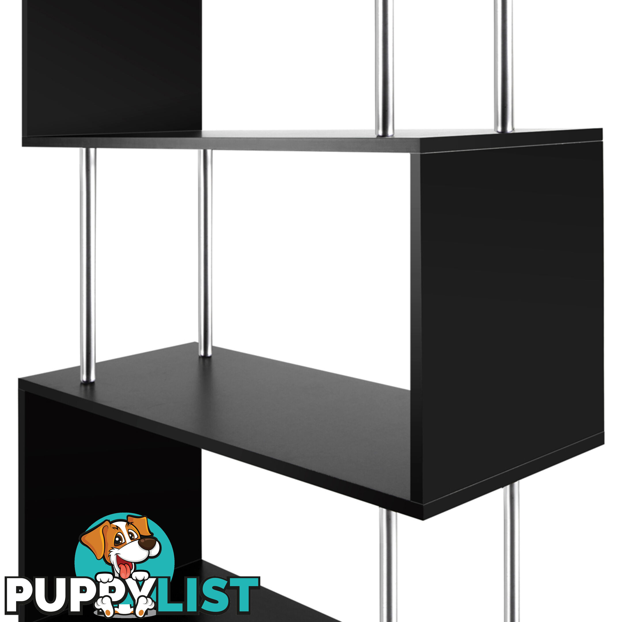 5 Tier Display/Book/Storage Shelf Unit Black