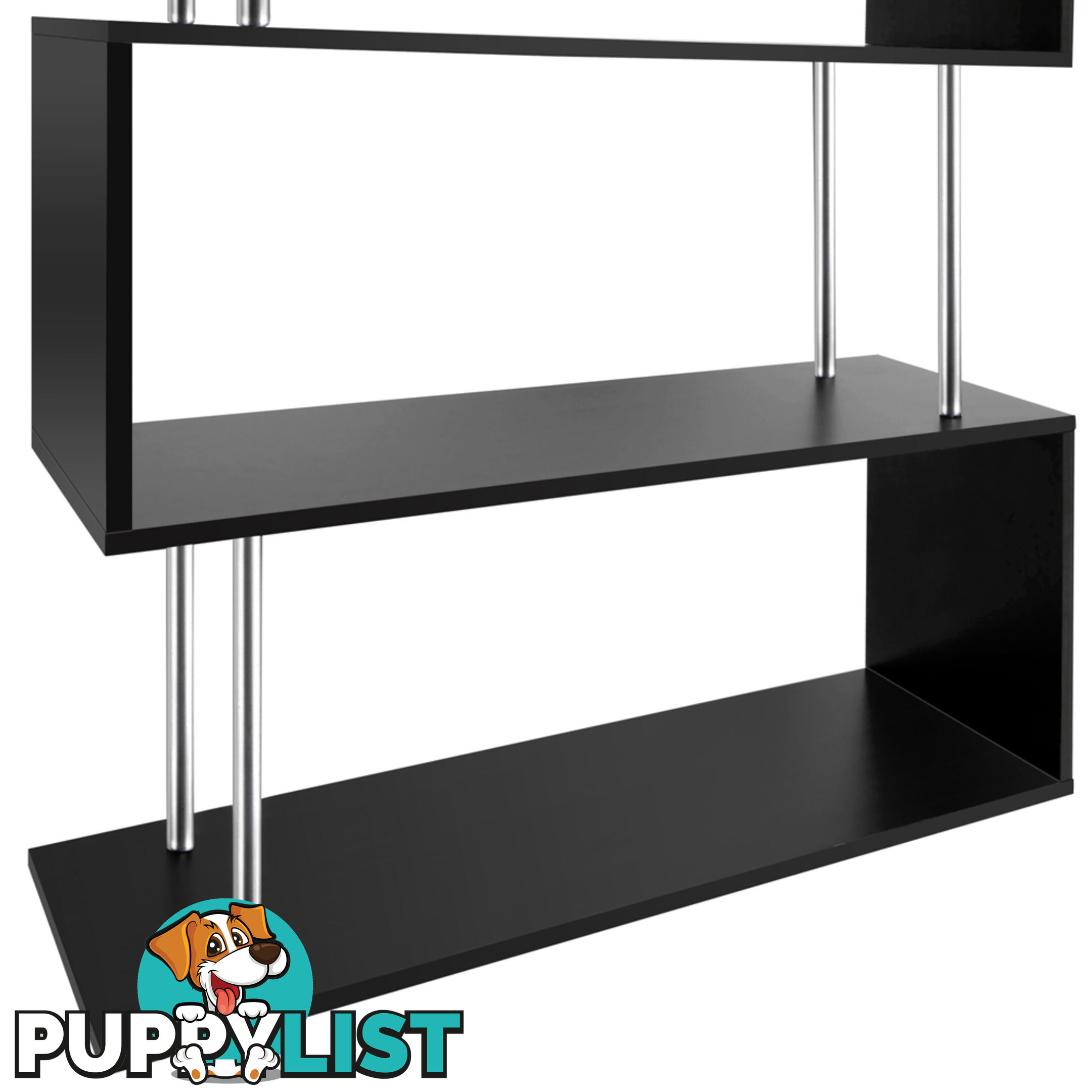 5 Tier Display/Book/Storage Shelf Unit Black