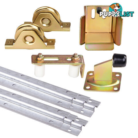 Complete Sliding Gate Hardware Package Track Wheels Auto Gate Opener