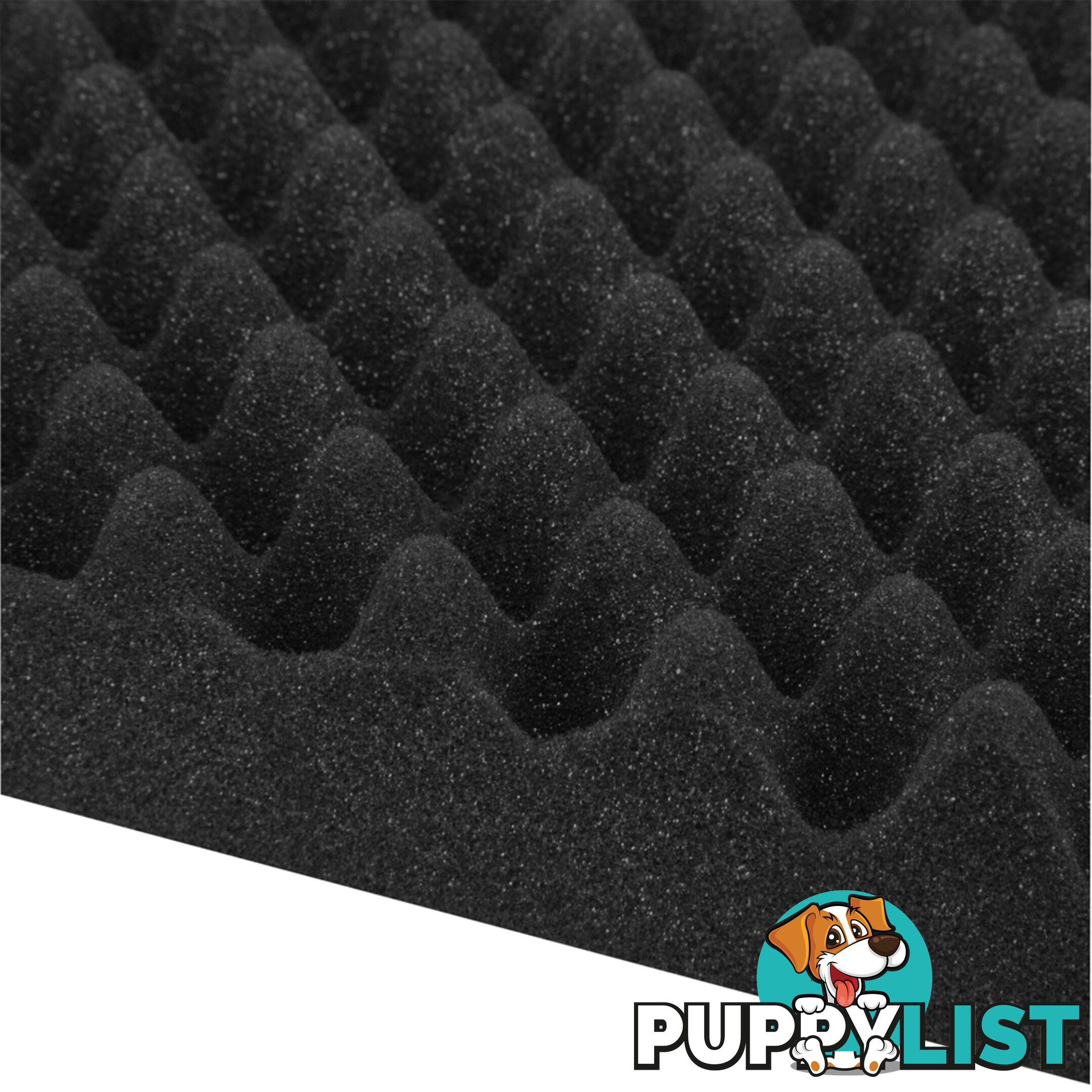 Studio 20 Eggshell Acoustic Foam Black 50 x 50cm