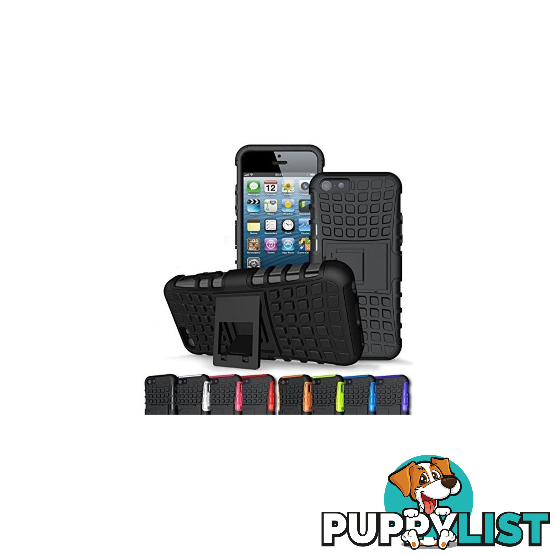 Rugged Heavy Duty Case Cover Accessories Black For iPhone 6 4.7 inch