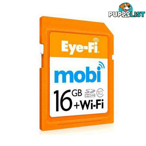 Eye-Fi Mobi 16GB WIFI SDHC Memory Card - Wireless Photo & Video Uploads