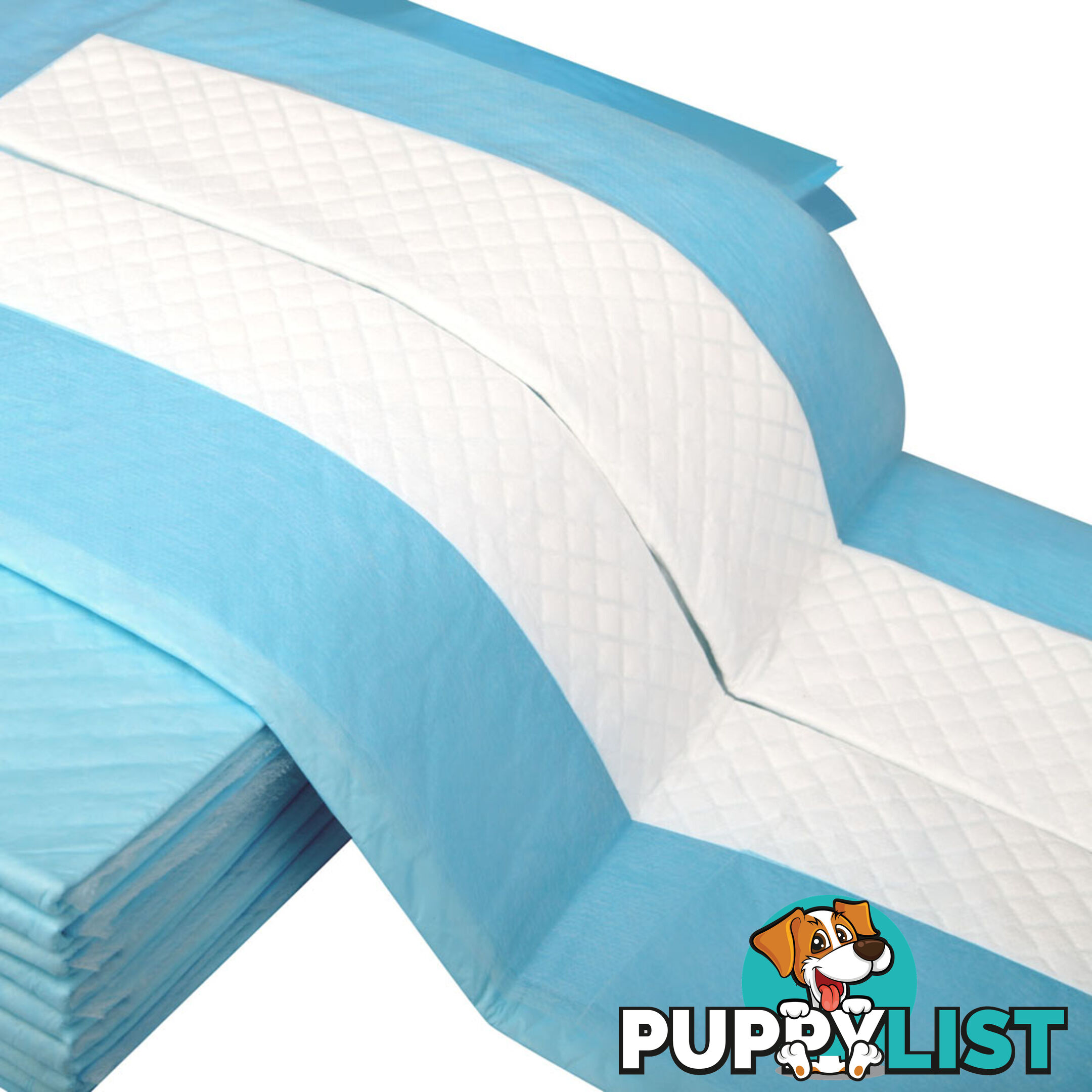 100 Puppy Toilet Pads Super Absorbent Pet Cat Dog Pee Potty Training Pad Blue