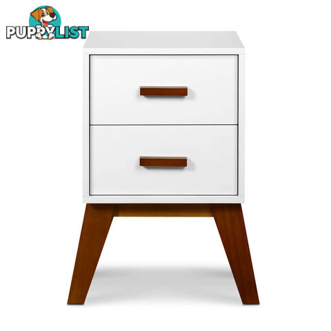 Scandinavian Bedside Table Matt White