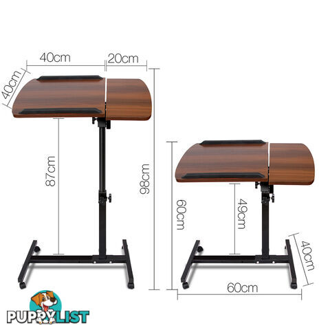 Portable Laptop Stand Adjustable Computer Notebook iPad Bedside Table Desk