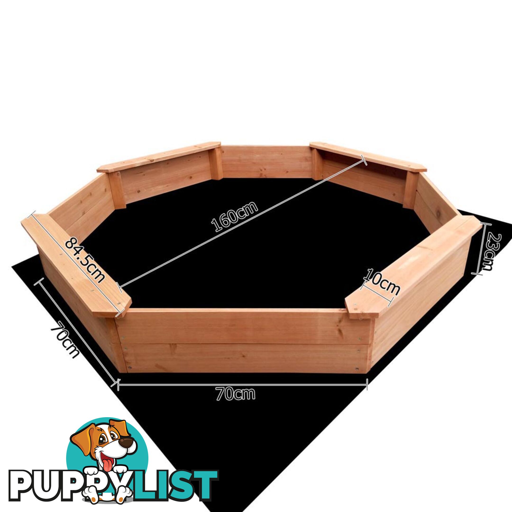 Children Octagon Sand Pit 177cm