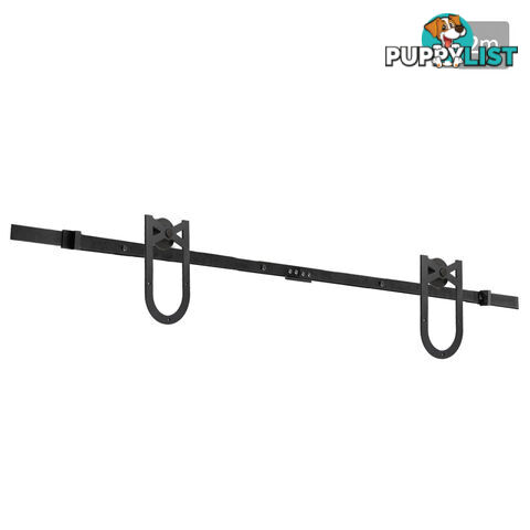 Matt Powder Coat Steel Sliding Barn Door Hardware Track Set Home Office 2M