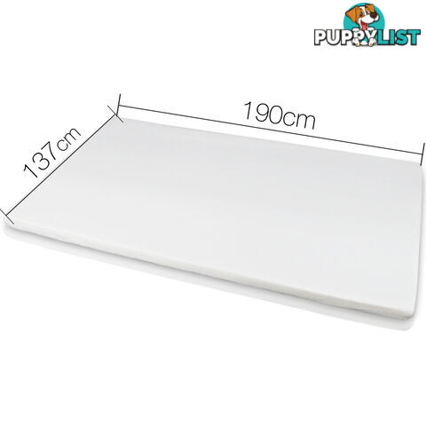 7cm Visco Elastic Memory Foam Mattress Topper High Density Underlay Double