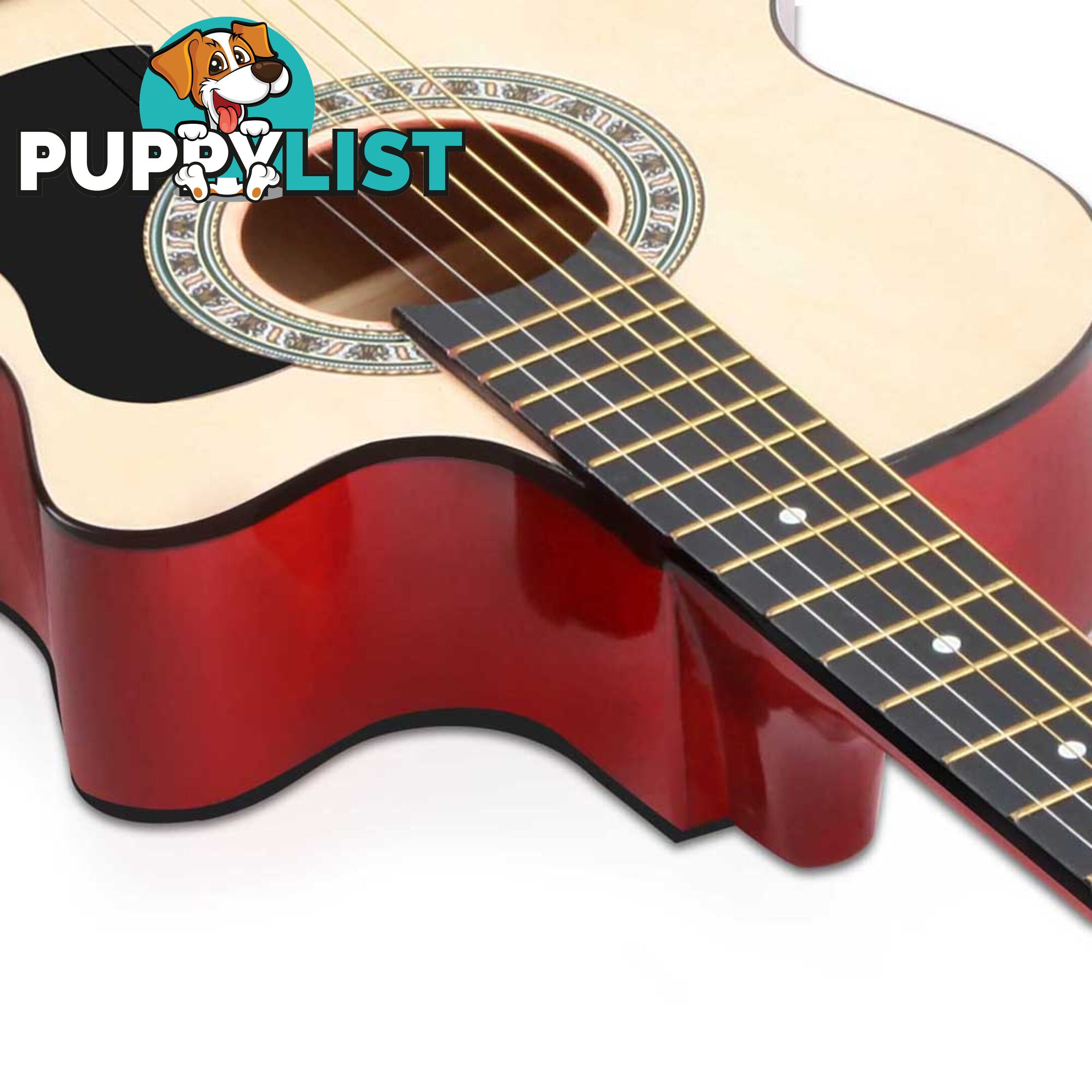 38 Inch Wooden Acoustic Guitar Natural