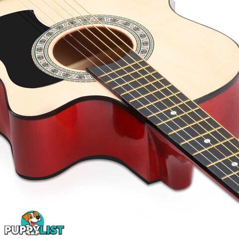 38 Inch Wooden Acoustic Guitar Natural