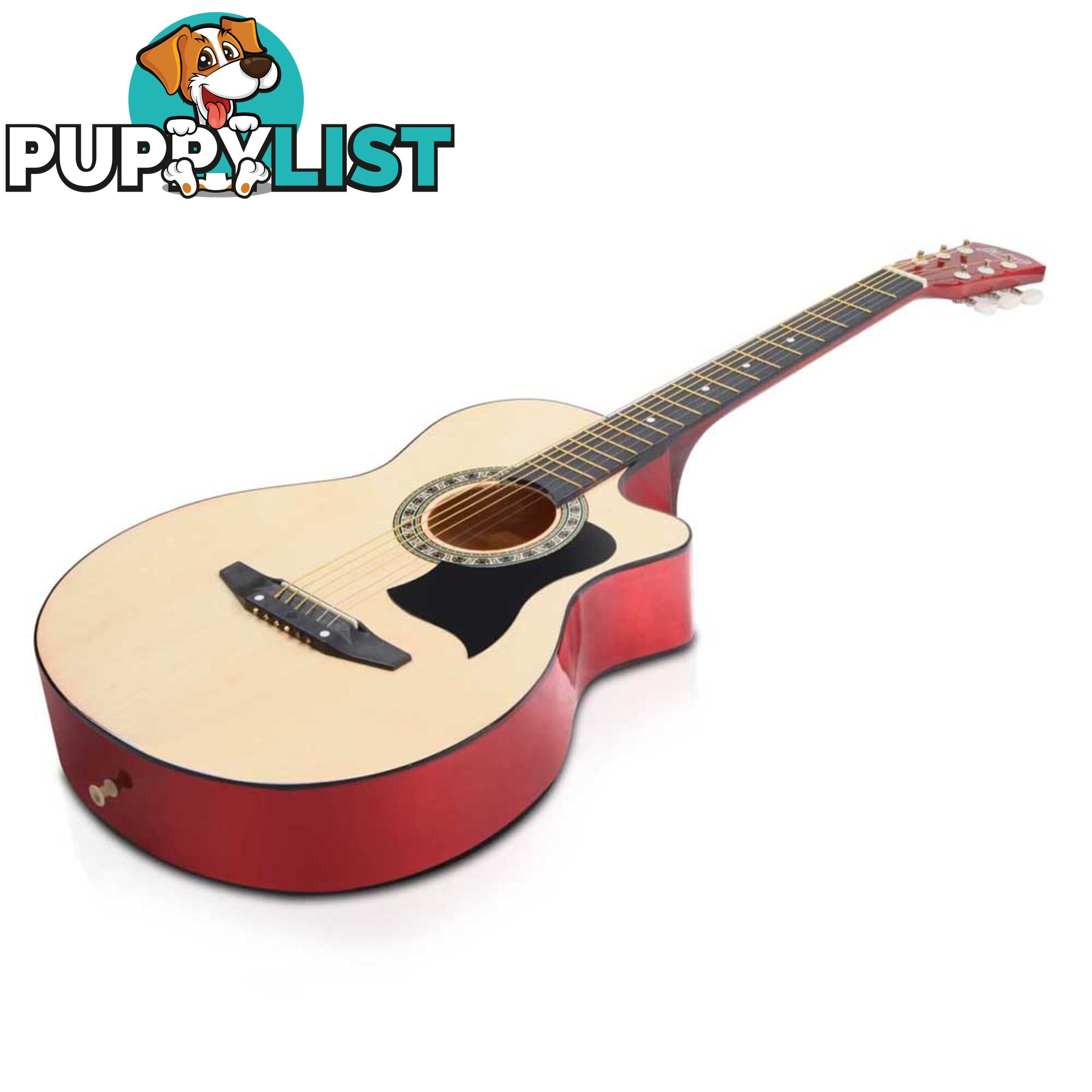 38 Inch Wooden Acoustic Guitar Natural