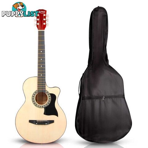 38 Inch Wooden Acoustic Guitar Natural