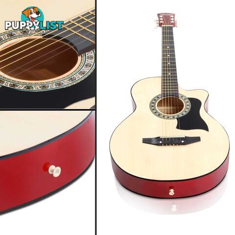 38 Inch Wooden Acoustic Guitar Natural