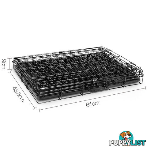 Metal Collapsible Dog Cage 24IN