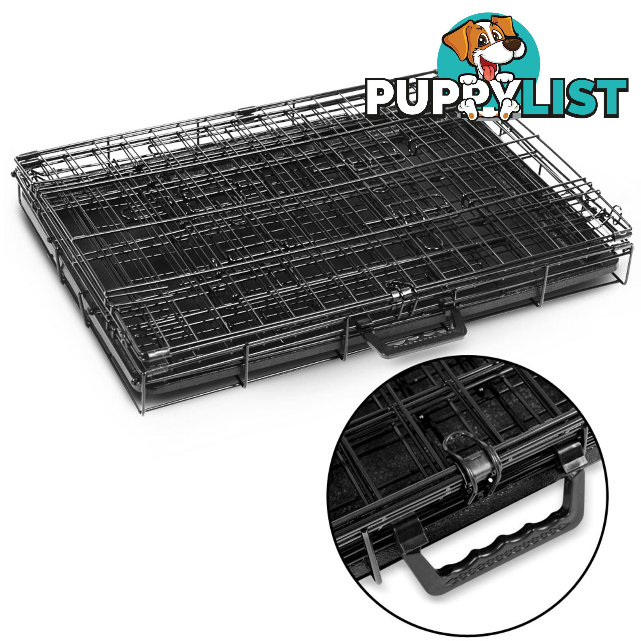 Metal Collapsible Dog Cage 24IN