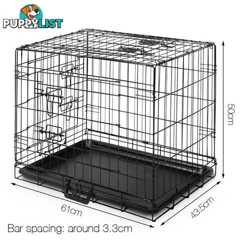 Metal Collapsible Dog Cage 24IN