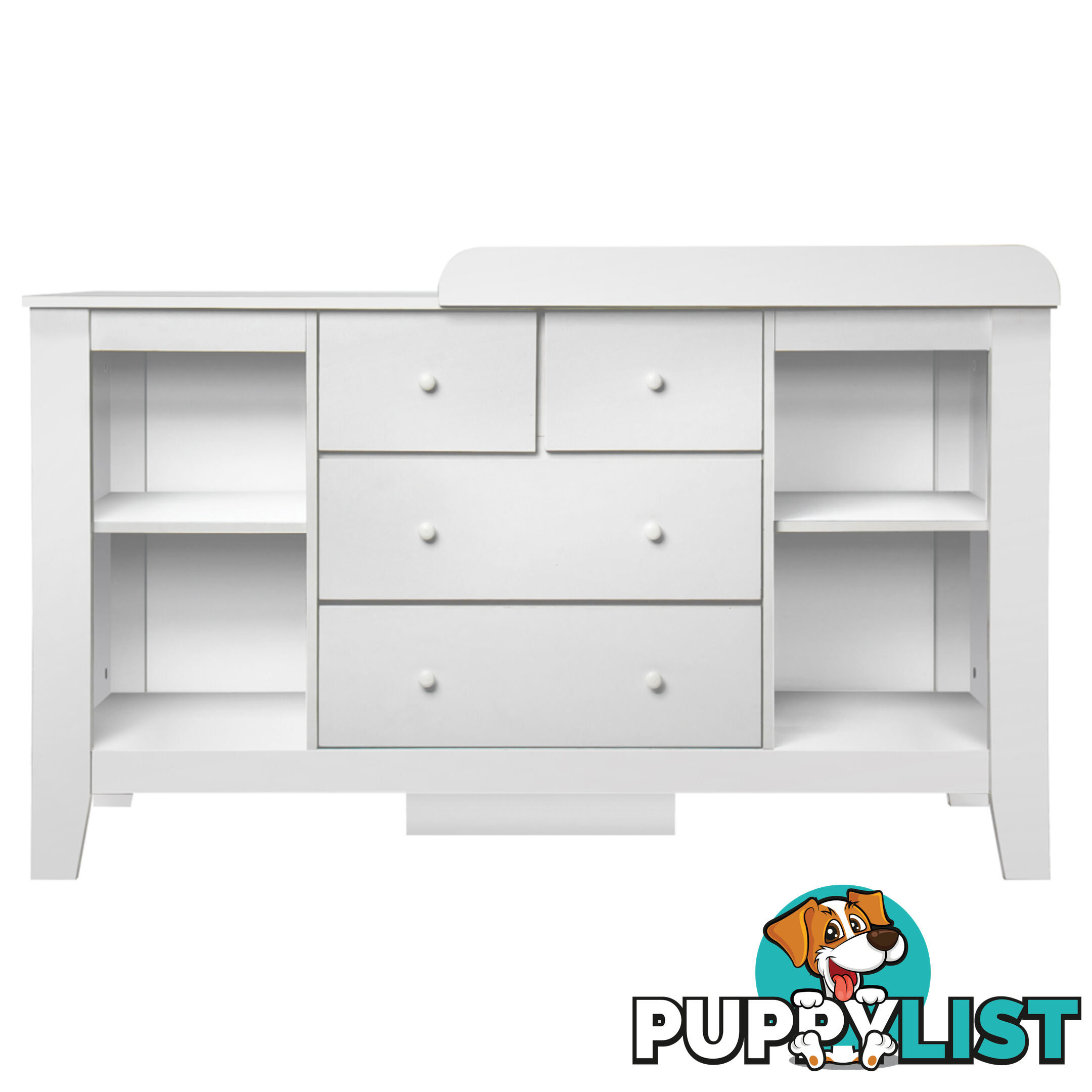 Baby Nursery Change Table Chest Dresser Drawer Cabinet Nappy Changer White