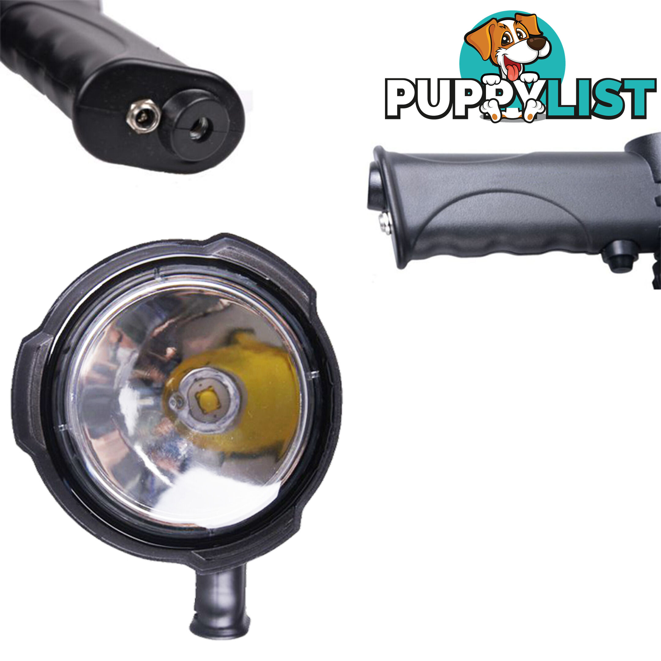 25W CREE LED Handheld Spot Light Rechargeable Spotlight Hunting Shooting 12V