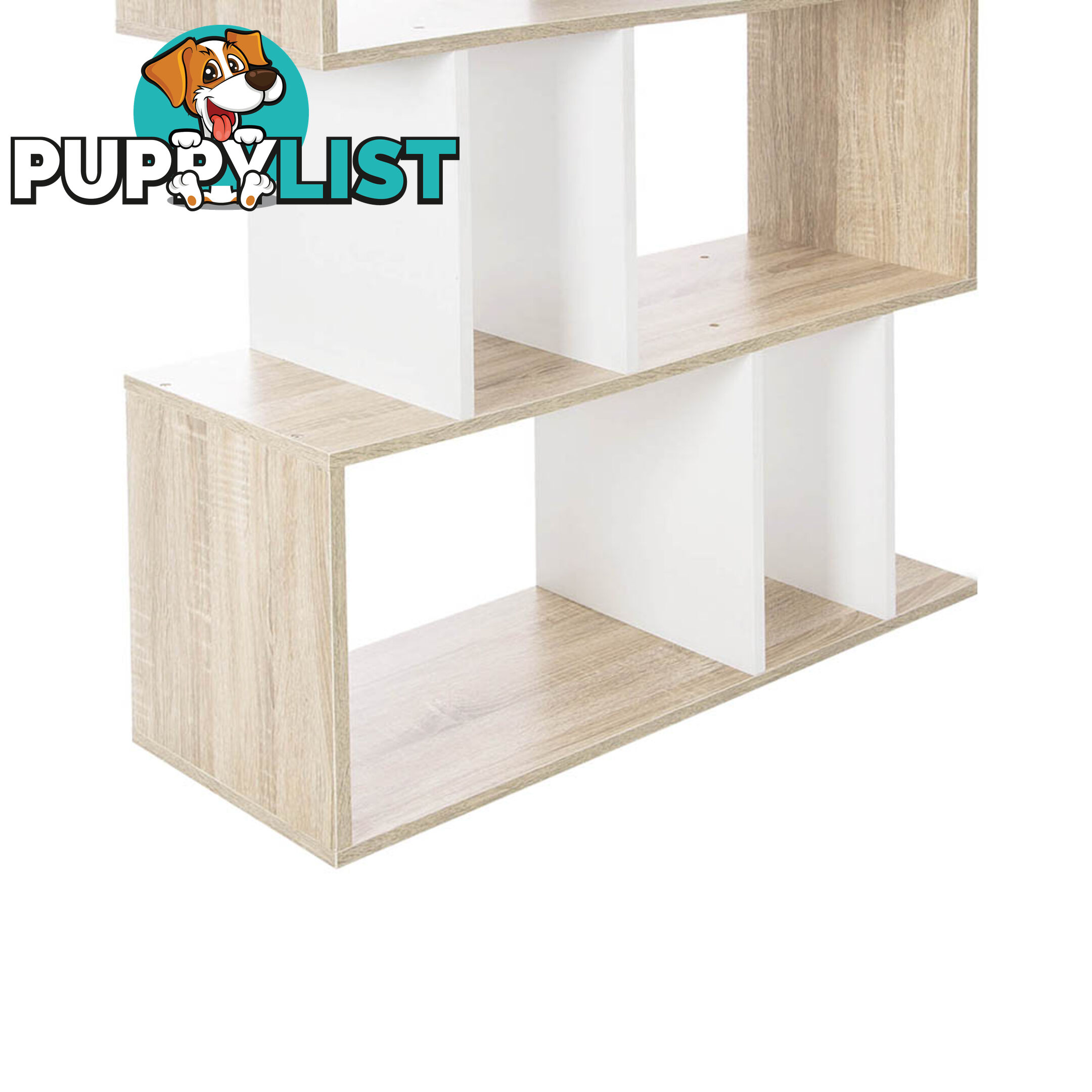 5 Tier Display/Book/Storage Shelf Unit White Brown