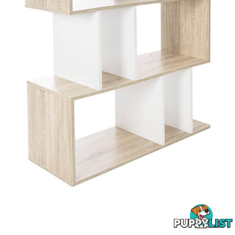 5 Tier Display/Book/Storage Shelf Unit White Brown