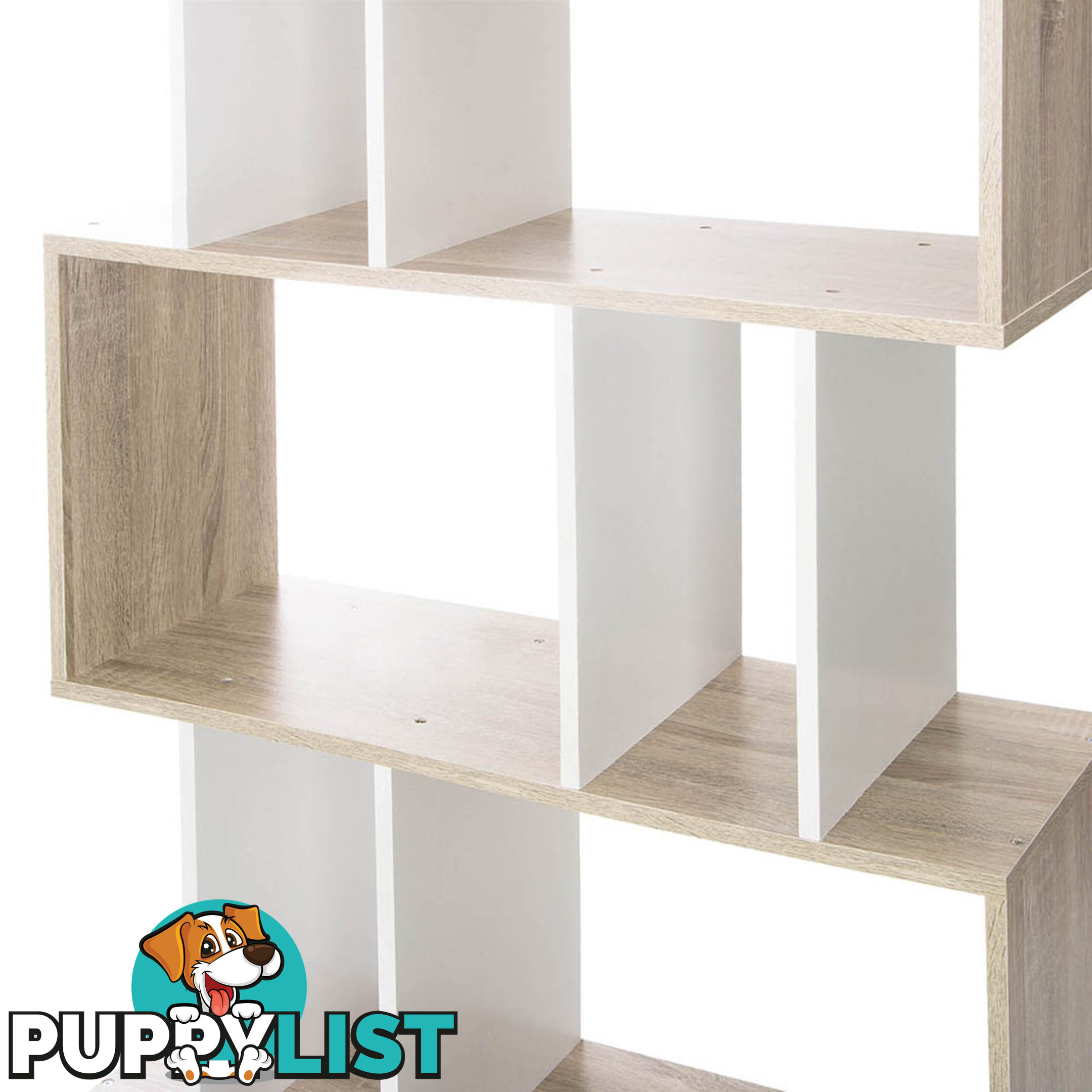 5 Tier Display/Book/Storage Shelf Unit White Brown