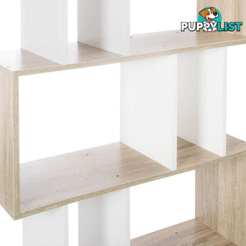 5 Tier Display/Book/Storage Shelf Unit White Brown