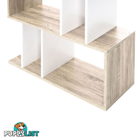 5 Tier Display/Book/Storage Shelf Unit White Brown