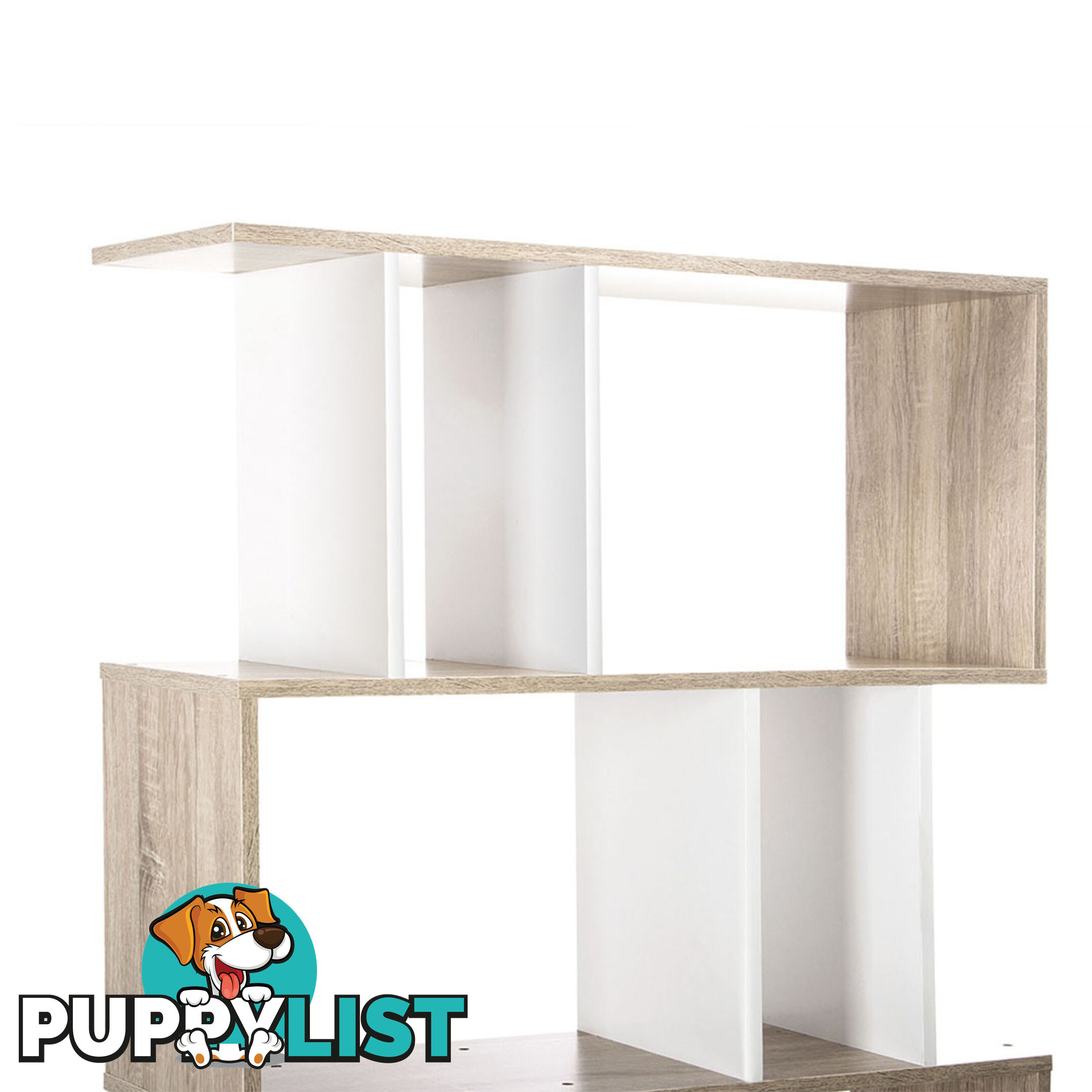 5 Tier Display/Book/Storage Shelf Unit White Brown